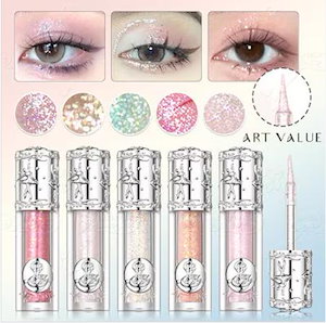 【qoo10 メガ割 】涙袋メイク/グリッター/ウ アイシャドウ パレット アイシャドウ ラメ キラキラアイシャドウ シェーディング リキッドアイシャドウ