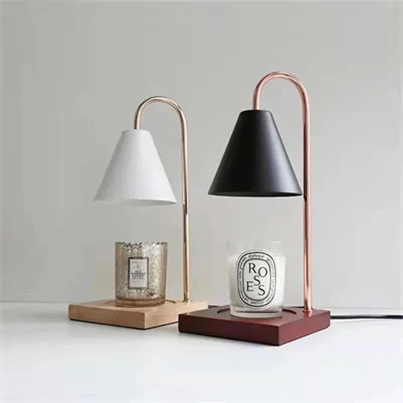 【20点セット】急速出荷キャンドルウォーマー 間接照明 アロマキャンドル キャンドルランプ 木製ベース ランプ インテリア照3672