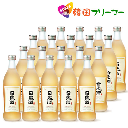 百歳酒 (375ml)1BOX-20本　韓国食品/韓国食材/お酒/焼酎/韓国焼酎/韓国お酒 韓国酒/キムチ/お米/チヂミ/父/洋酒/美味しい/韓国焼酎/安い/一番/焼肉/焼酎 ハーブ