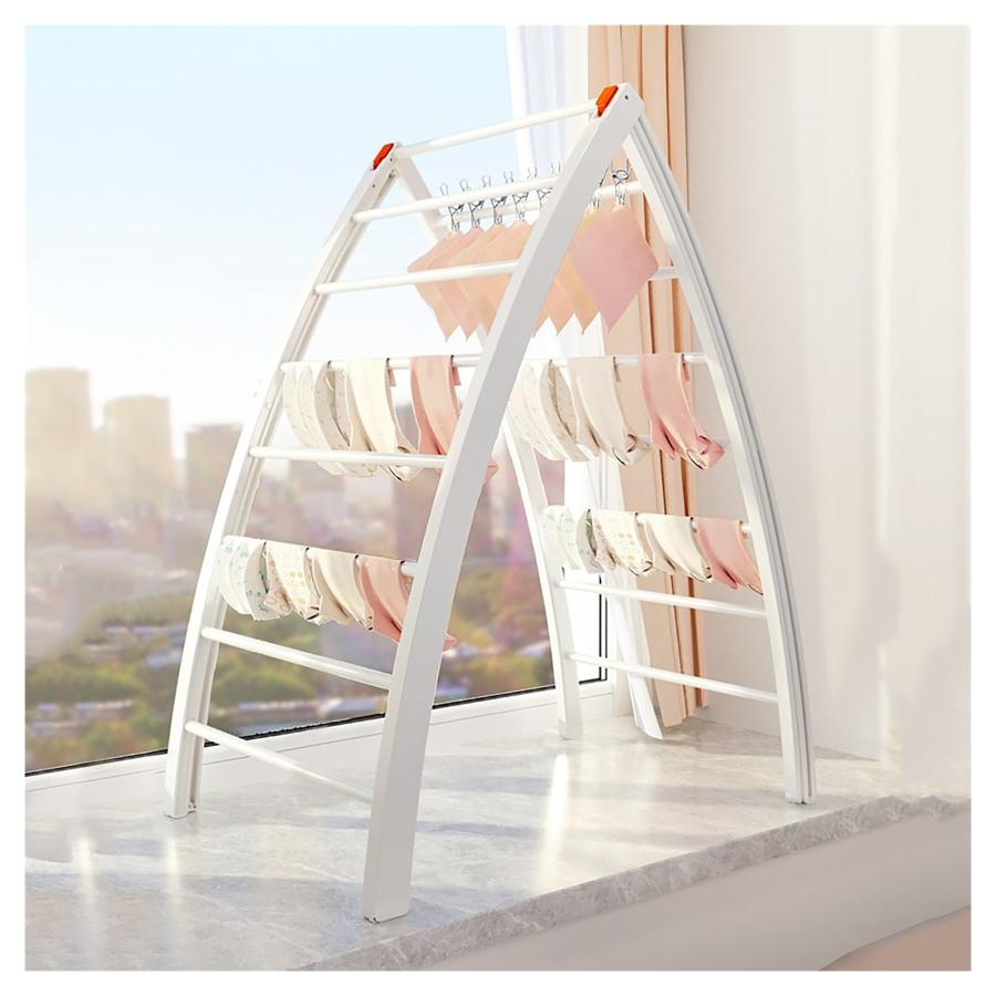 布団干しスタンド 屋外衣類乾燥ラック伸縮式 折りたたみ 衣類乾燥ラック洗濯エアラーポータブル衣類ラック床置き式屋内バルコニー折りたたみ式伸縮式衣