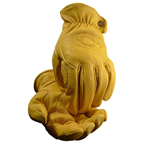 Caiman カイマン Gold Sheep Grain ゴールド シープ グレイン（羊革） ドライバー / ワーク グローブ (L)