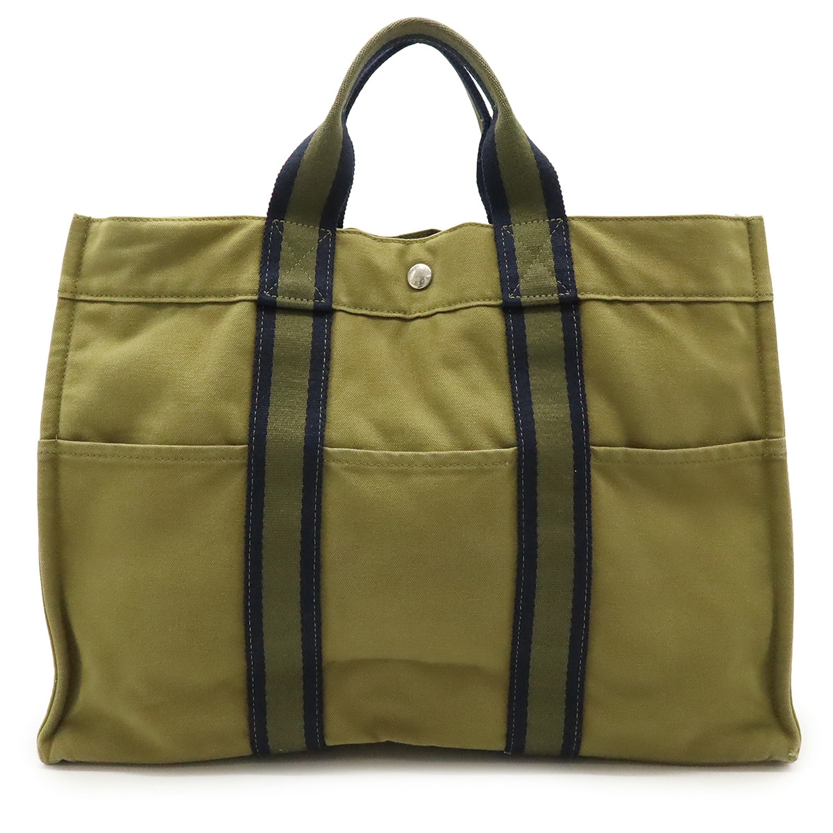 フールトゥMM トートMM トートバッグ ハンドバッグ キャンバス カーキ 緑 ネイビー