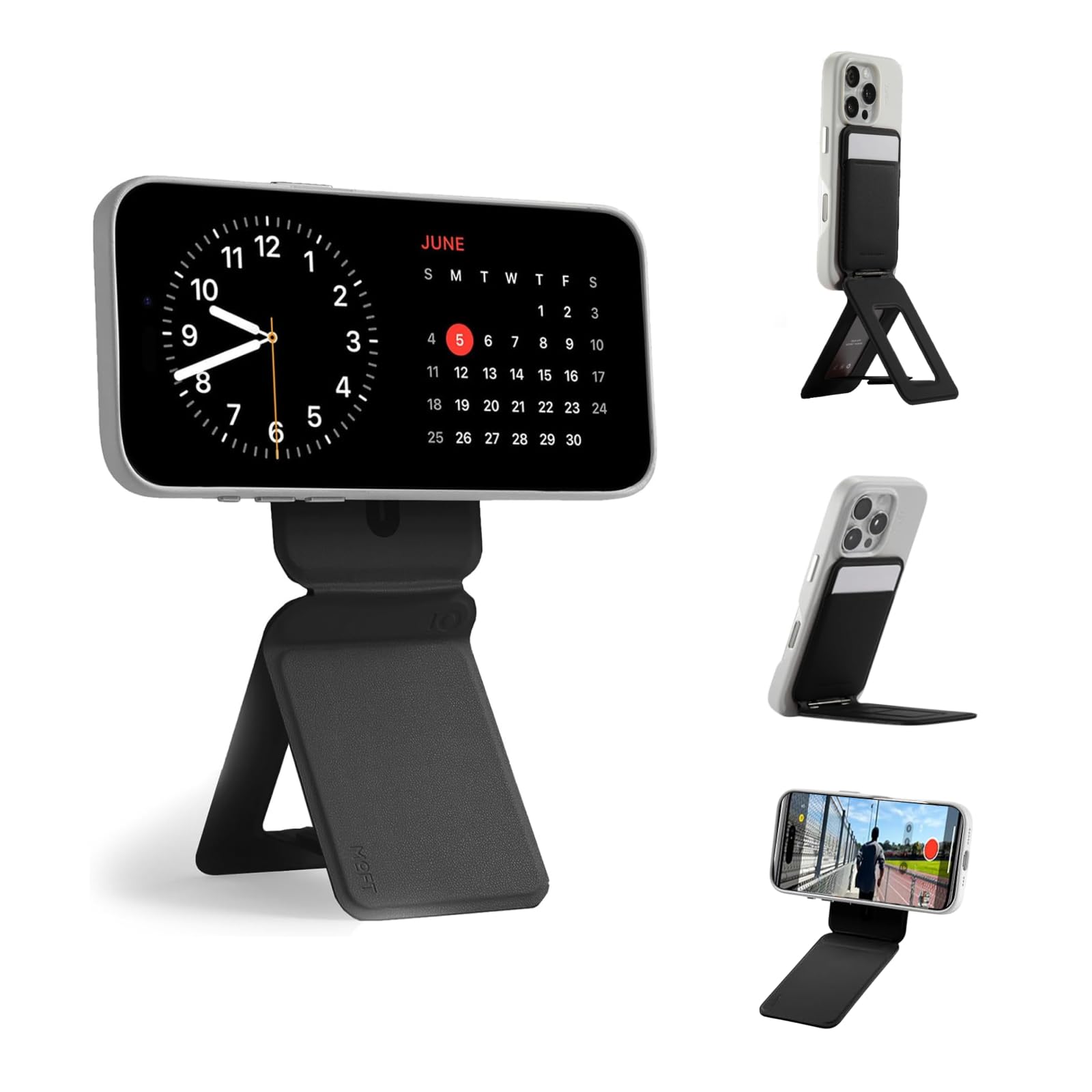 MOFT モフト スマホスタンド 【正規代理店】 NFC対応の収納カード付き 8-in-1多機能スタンド MagSafe対応 iPhone アンドロイド対応 16/15/14/13シリーズに対応し自