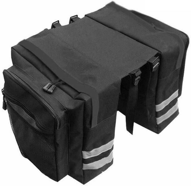 自転車 リアバッグ パニアバッグ 大容量 20L 防水 多機能 反射付き 装着簡単 サイクリングバッグ ロートバイク用 収納アクセサリー