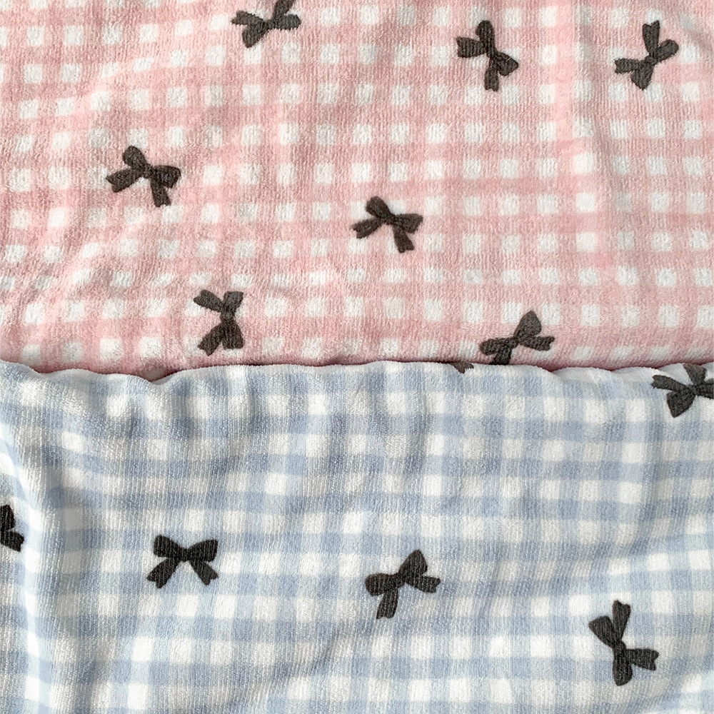 SNUG ブランケット 韓国雑貨 韓国インテリア 二重織ウール 持ち運び便利 2色から選べる ピンク ブルー 150×200cm