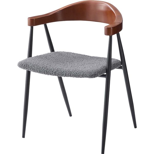 チェア グレー （約W56×D52.5×H73.5×SH44cm） 完成品