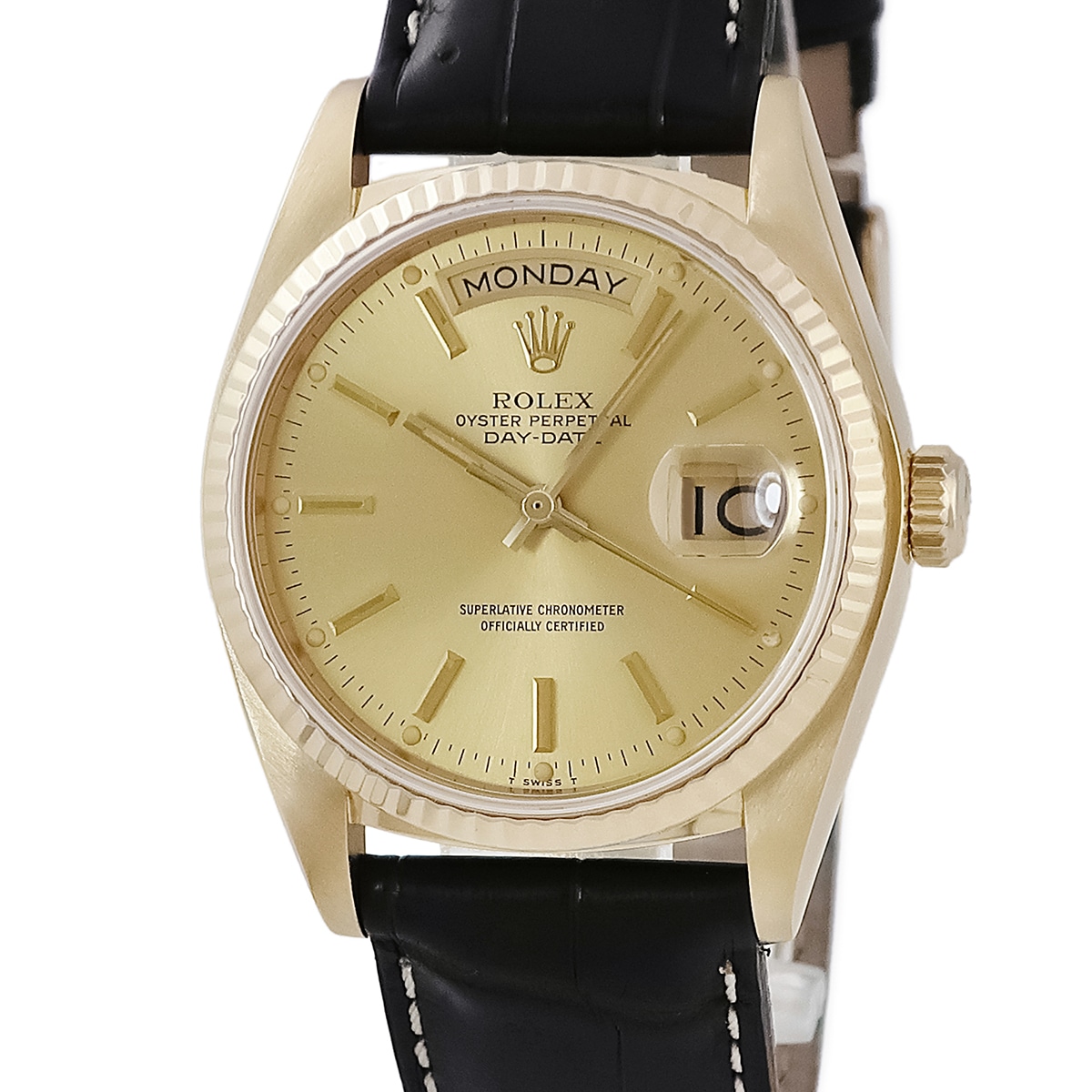 デイデイト 36 18038 61番 自動巻き メンズ OH済 61番 K18YG無垢 トリチウム 3年保証