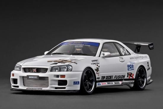 ignitionモデル 1/18 TOP SECRET 34GT-R (BNR34) White【IG3849】 ミニカー IG3849 TOP SECRET 34GT-R WH