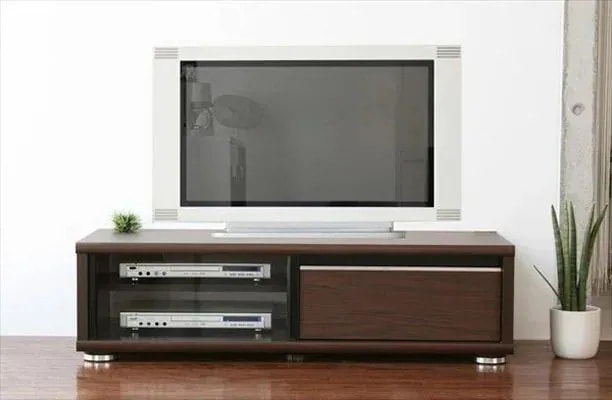テレビ台 ローボード テレビボード キャビネット サイドボード 120 リビングボード 北欧 おしゃれ ガラス扉 シンプルモダン 高級感 ブラウン テレビラックテレビ台
