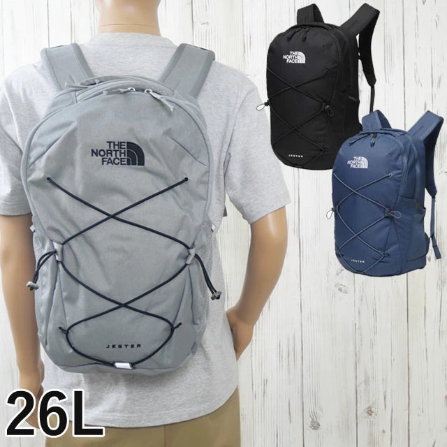 ザ・ノース・フェイス リュック メンズ ジェスター 26L レディース デイバッグ バックパック BAG バック アウトドア バッグ 15インチ対応PCスリーブ 鞄 NM82462 ミッドグレーダーク