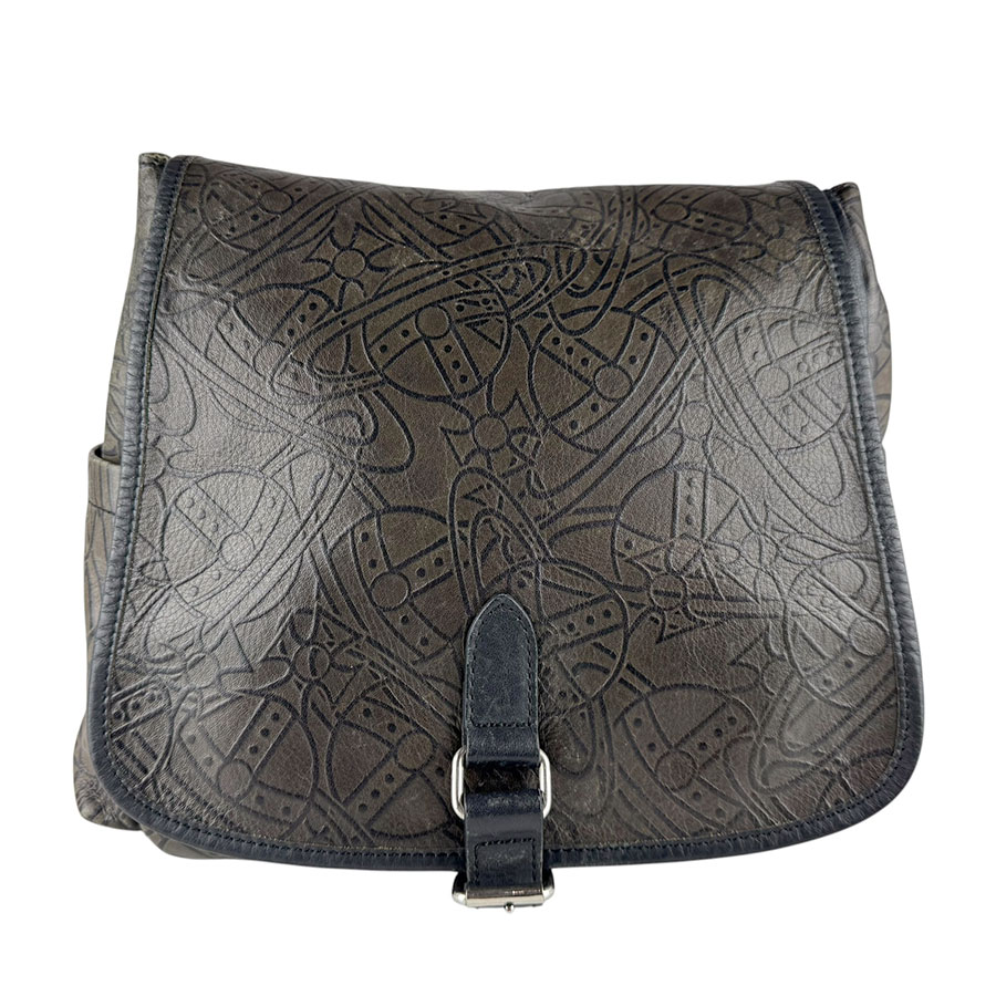 ヴィヴィアンウエストウッド Vivienne Westwood リュック レザー ブラック/ブラウン レディース z9656