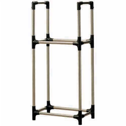 ステンレスタイヤラック カバー付 ブラック KSL-590Cキャリア・ラック