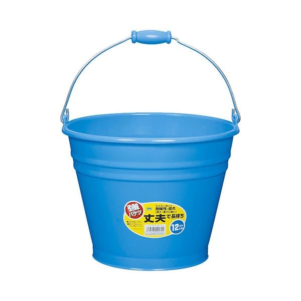 [5セット] ヒマラヤ化学 カラーバケツ 12型 BL ブルー MMT02604X5