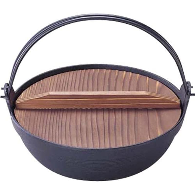 岩鋳 Iwachu ふる里鍋 深型33 黒焼付 内径33cm 直火用 南部鉄器 21012