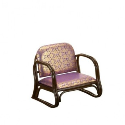 今枝商店 Romantic Rattan 籐金襴 思いやり座椅子 ロータイプ S130B
