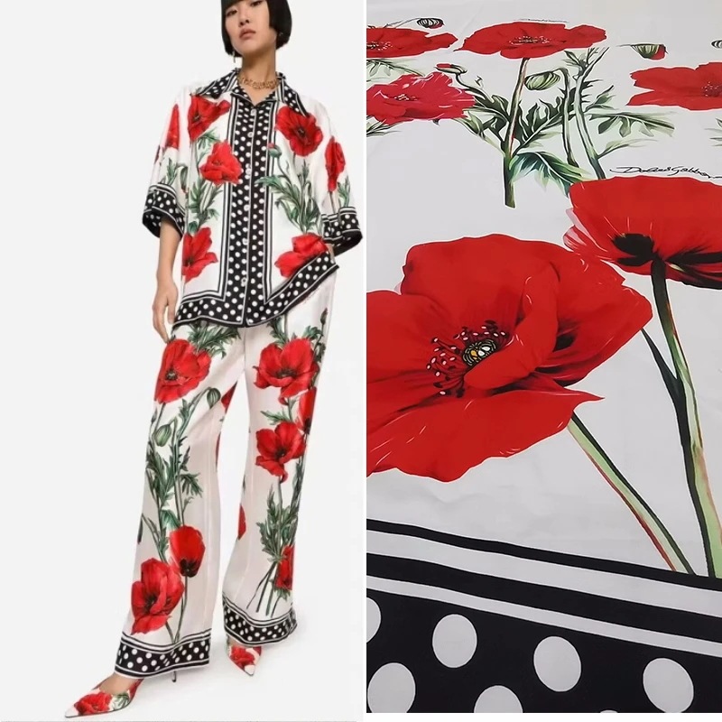 サテンポリエステル生地,ファッショナブルなデザインのポプリン生地,ドレス用の柔らかい生地,パジャマ,縫製素材