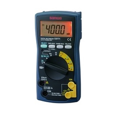 デジタルマルチメータ スタンダードタイプ 三和電気計器 CD-771（電流計/電圧計/交流/直流/チェック/チェッカー/周波数測定/コンデンサ容量測定/データホールド機能）