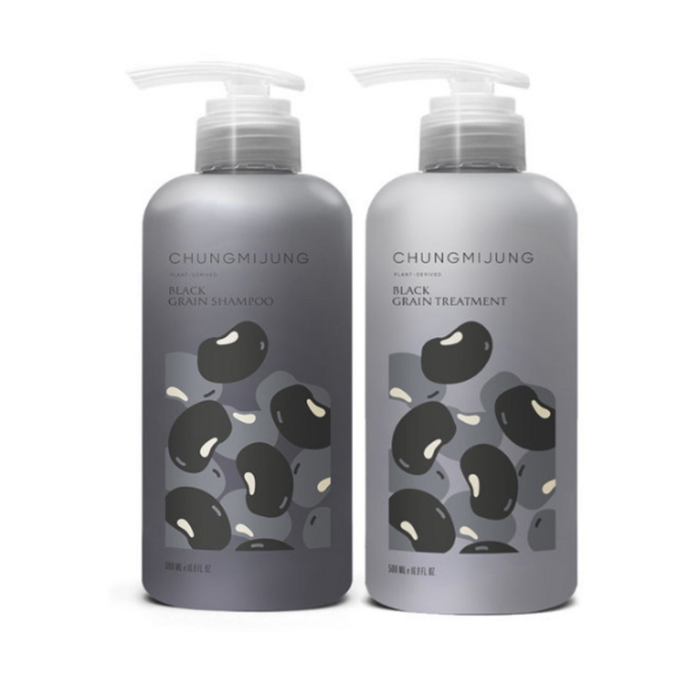 本社純正品】チョンミジョンブラックソックスシャンプー+トリートメントセット500ml