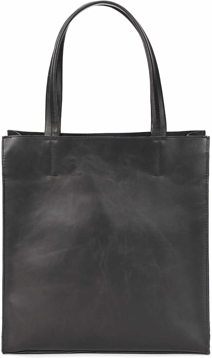 トートバッグ メンズ レザー カジュアル 小さめ 黒 ビジネス カバン とーとばっぐ 自立縦型 B8231( ブラック) 4,826円