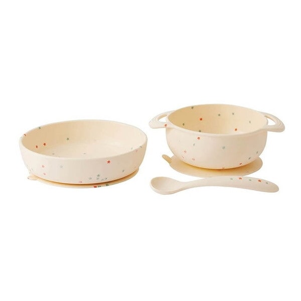 シリコーン食器セット シュガープラム アイボリー