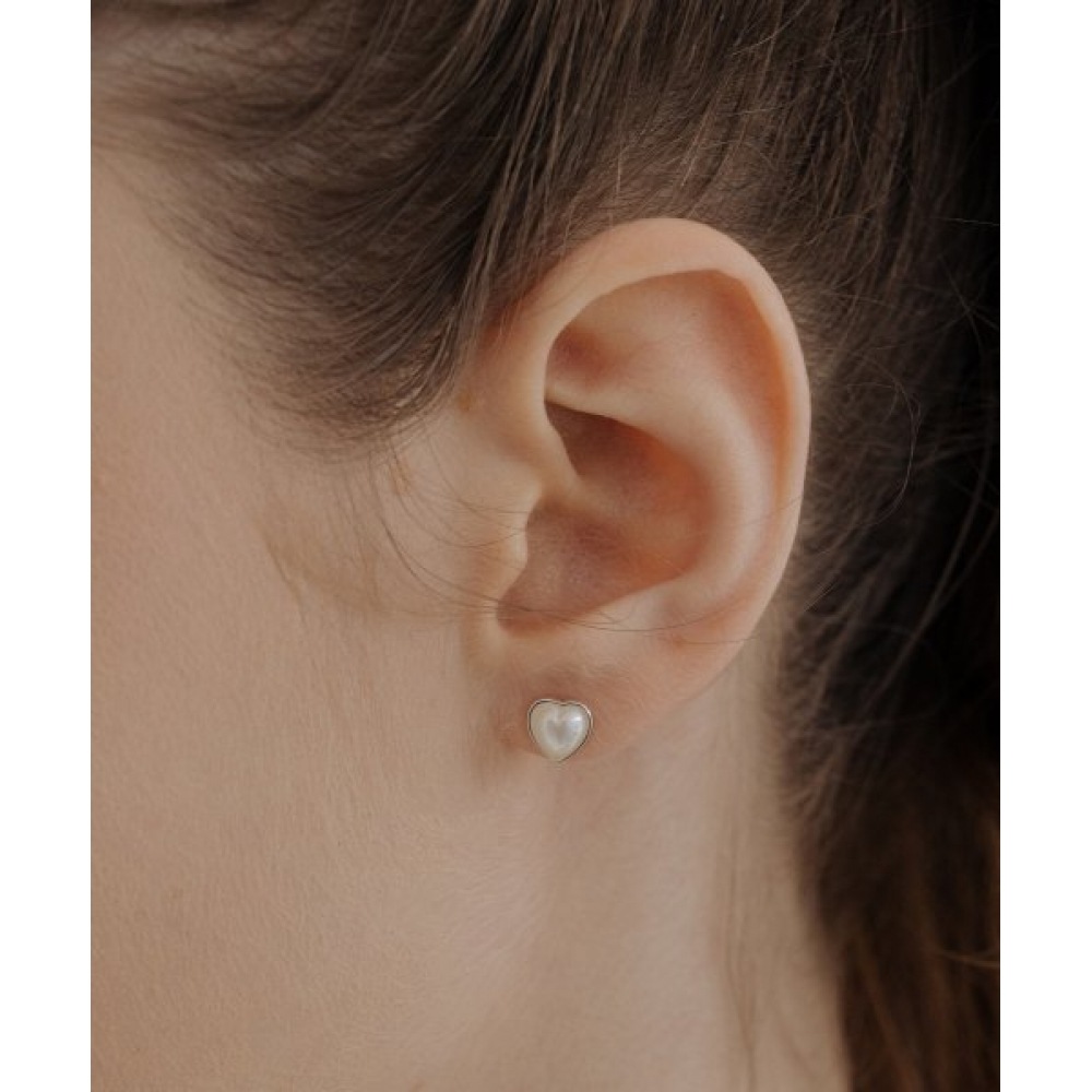 HAS [シルバー925] HTY016 ラブリーハートパールピアス 6,823円