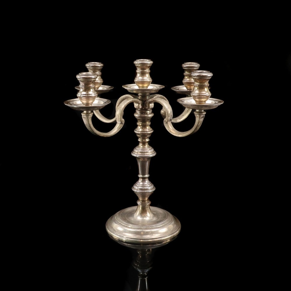 蝋立 ( キャンドルスタンド ) STERLING SILVER ヴィンテージ ビンテージ 置物 オブジェ シルバー925 _ 中古品