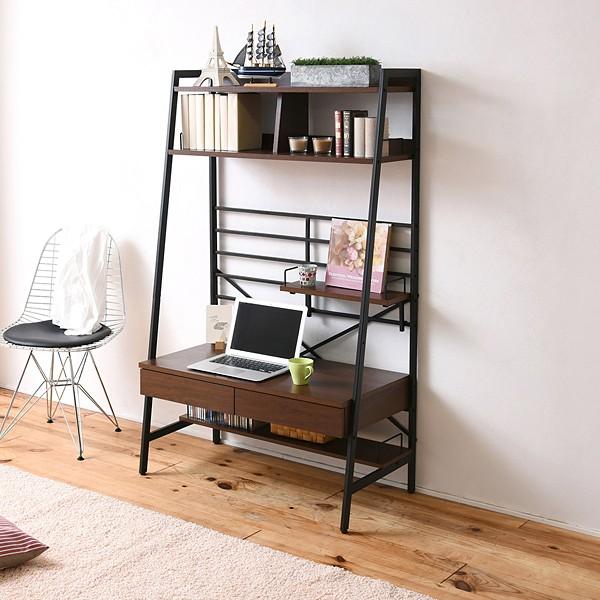 パソコンデスク 棚付き ハイタイプ ロータイプ 高さ変更 調整 調節 座卓 北欧 おしゃれ 引き出し A4 収納可能 PCデスク 作業台 机 テーブル 収納棚 仕事机 書斎