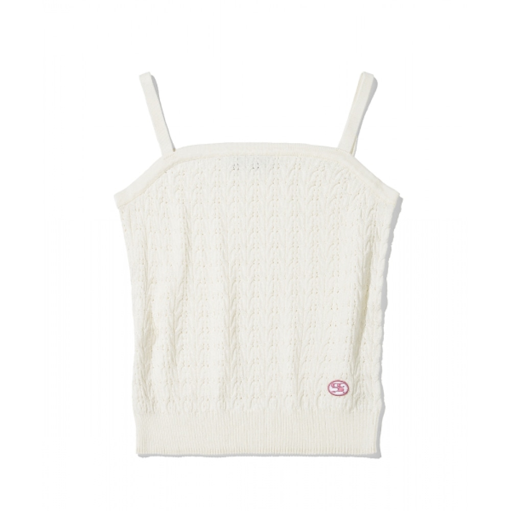 CODEGRAPHY WAVE ロゴシンボルニットスリーブレス_ホワイト