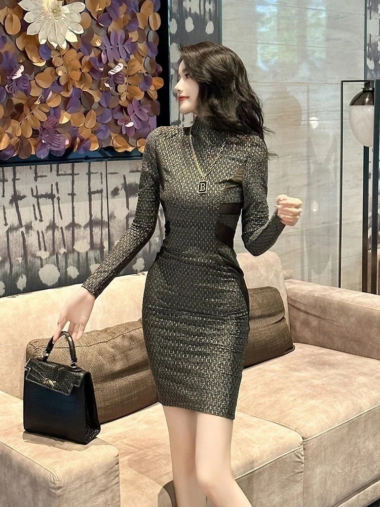 【JY.上品】 秋冬 ワンピース パーティードレス キャバ 着痩せ 大人 お呼ばれ 同窓会 披露宴 卒業式 結婚式 ウェディング 二次会 31430%までに制限