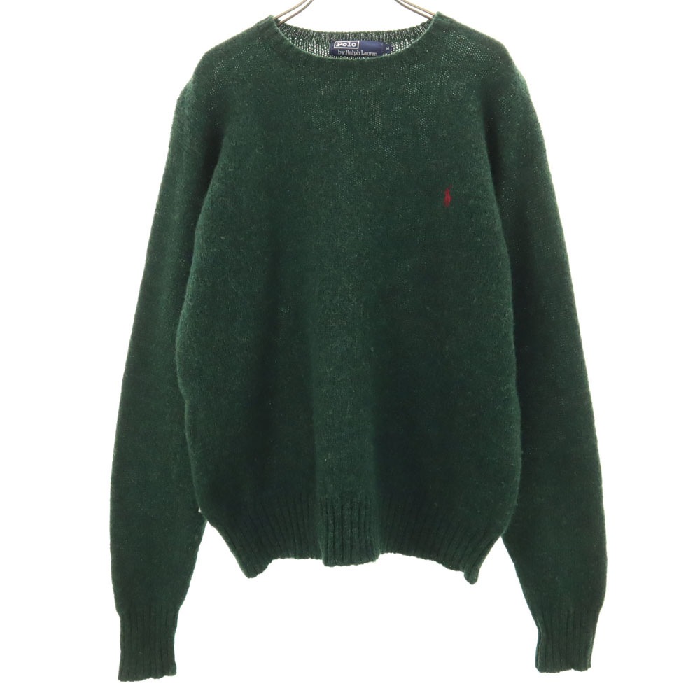 ポロバイラルフローレン ウール 長袖 セーター M グリーン系 Polo by Ralph Lauren ニット メンズ