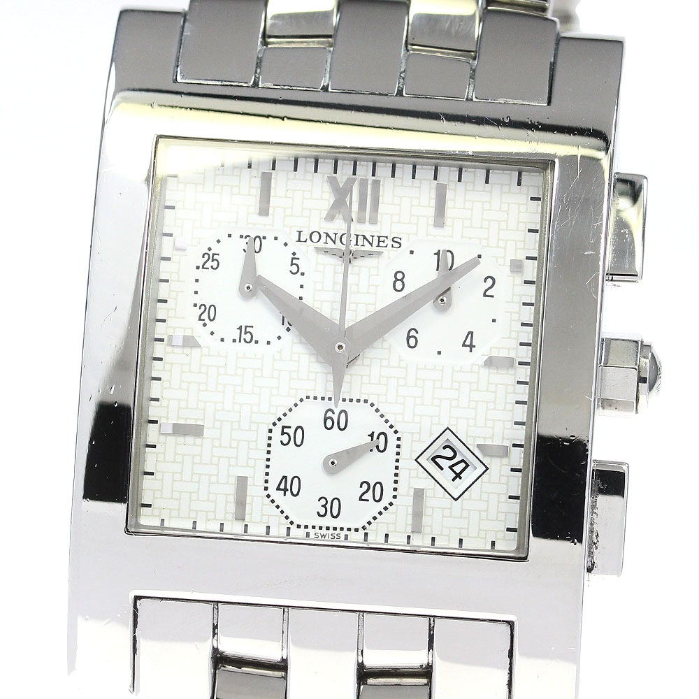 ロンジン LONGINES L5.668.4 ドルチェビータ クロノグラフ デイト クォーツ メンズ _833682【中古】