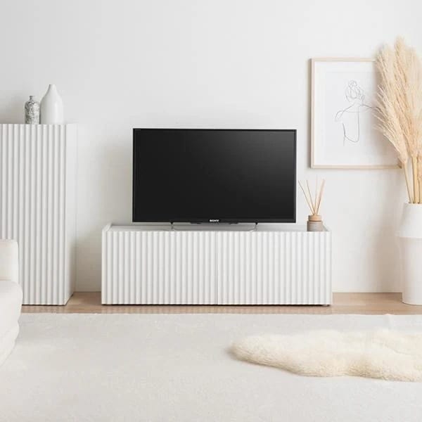 テレビ台 ローボード ラック 棚 白 おしゃれ 韓国風 かわいい ホワイト 扉付き 幅100cm