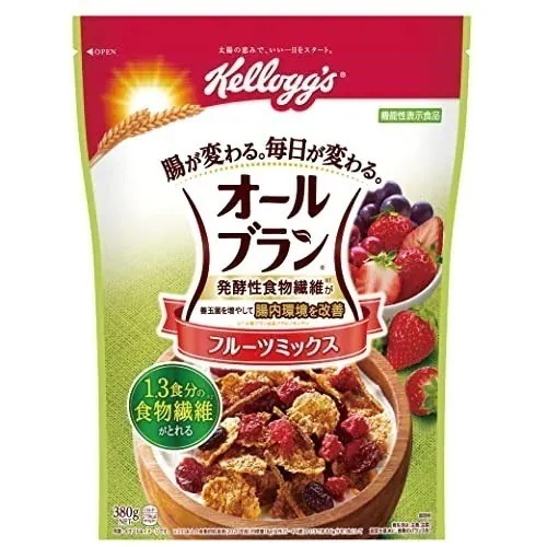 ケロッグ オールブラン フルーツミックス 380g 6袋 発酵性 食物繊維