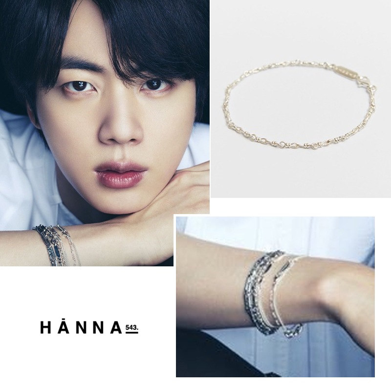 bts jin着用 (B600) ジン着用 シルバーブレスレット