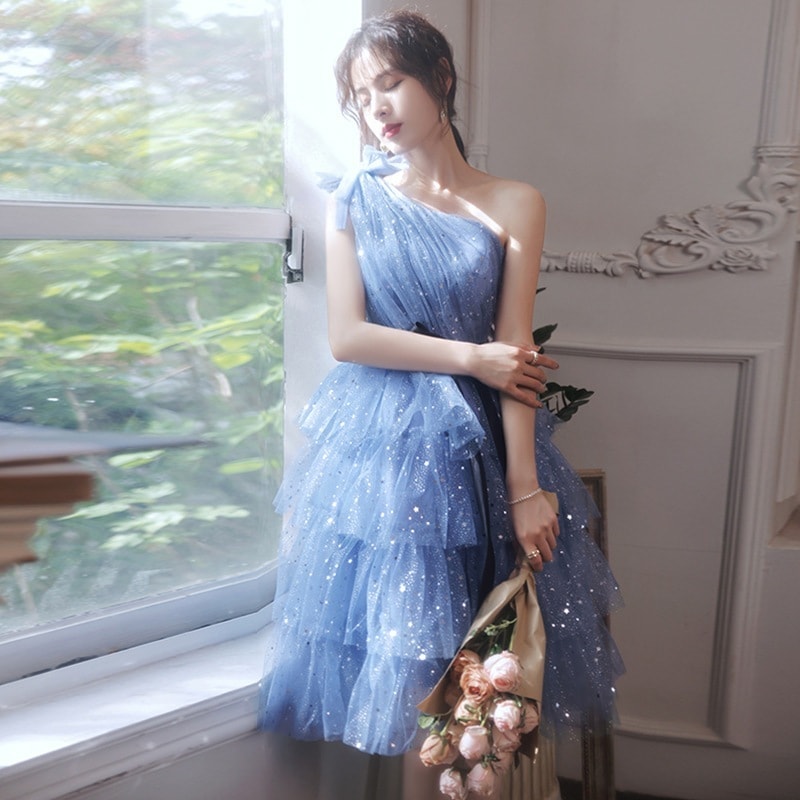 宴会イブニングドレス女性ハイエンド重工業ホスト誕生日パーティードレスプリンセスドレスプチブライズメイドドレス