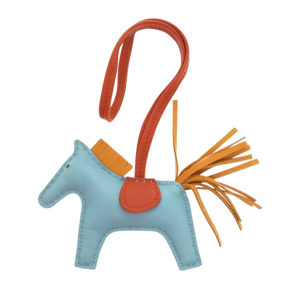 美品 バッグチャーム ロデオチャームPM キーホルダー アニョーミロ/アニョーミロ セレスト A刻印 0273【中古】 レディース