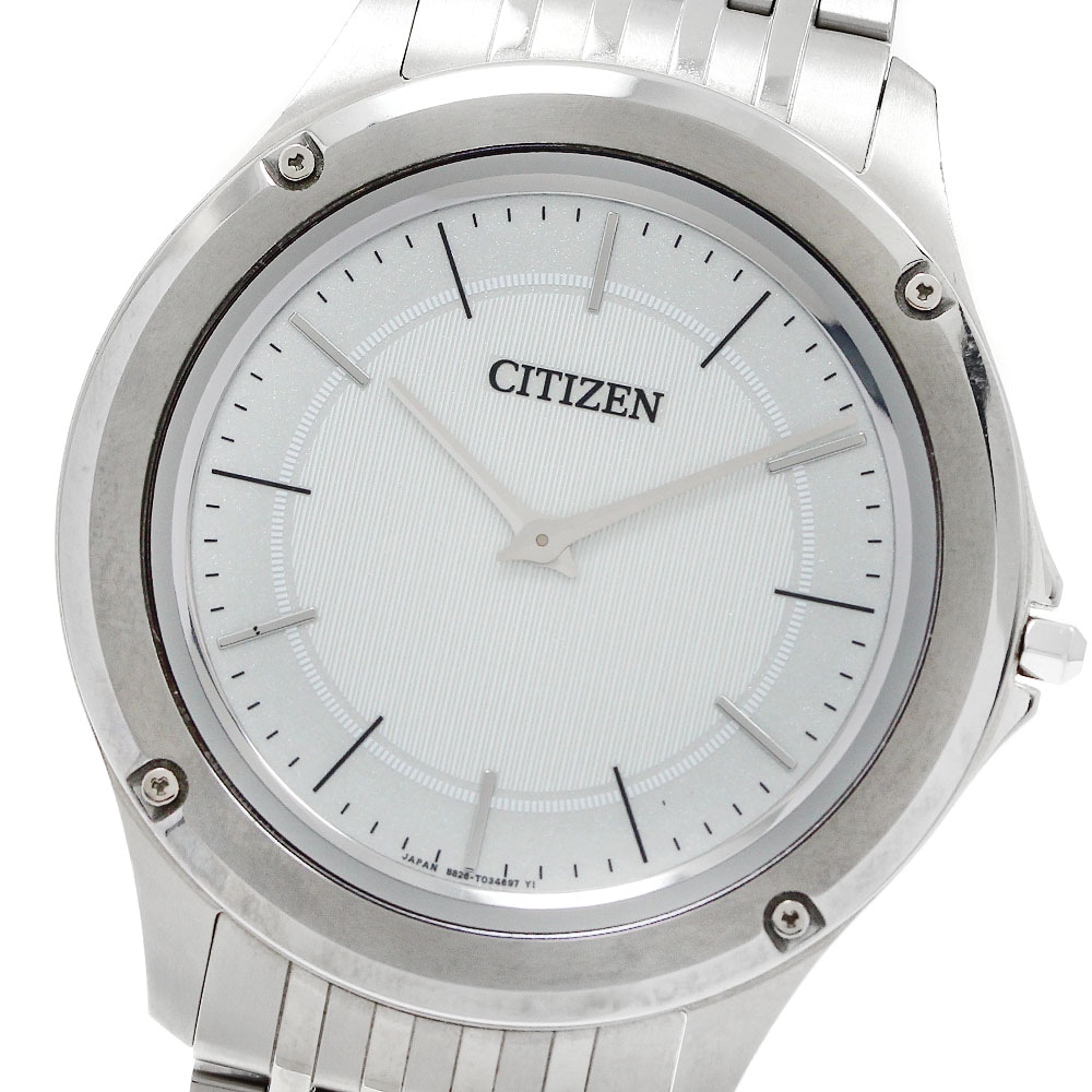 シチズン CITIZEN AR5000-68A/8826-T022812 エコドライブワン ソーラー メンズ 良品 箱・保証書付き_942284【中古】