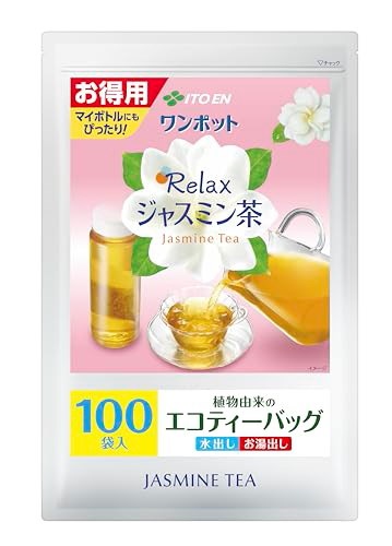他サイト： 伊藤園 ワンポット Relax ジャスミン茶 ティーバッグ 3.0g×100袋 お得用 エコティーバッグの商品画像