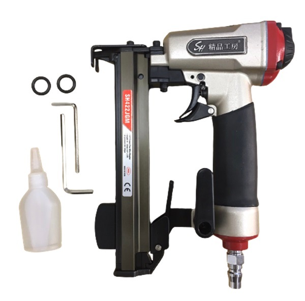 エアタッカー SHHG422JGM J線4mm ステープル エアー 空打ち防止機能付 コンパクト SH3002 精品工房　正峰