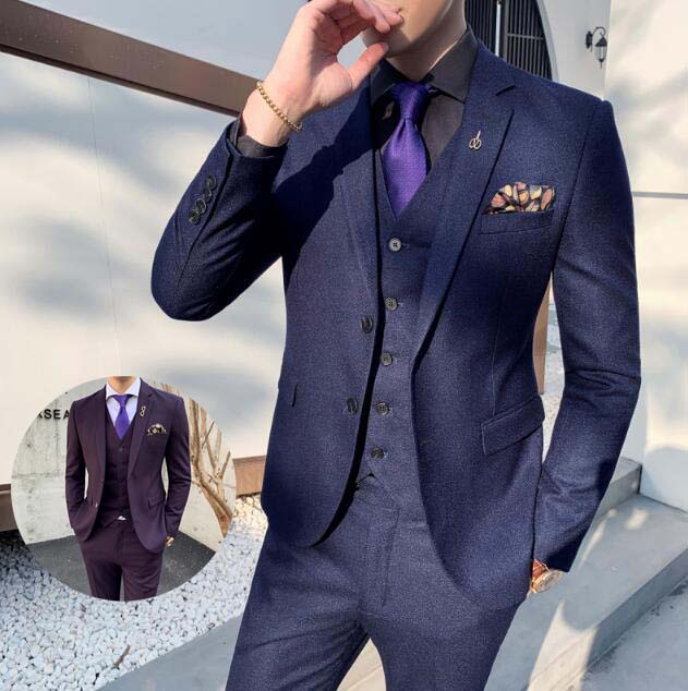 メンズスーツセットジャケット+ベスト+パンツ3点セットスーツメンlズ大きいサイズ　ビジネス/披露宴/二次会/パーティー/結婚式スーツ紳士服スリムスーツフォーマルスーツ3ピーススーツ上下セット入学式卒業 17,494円