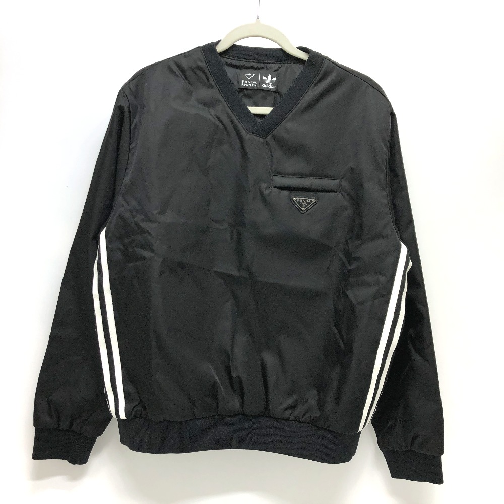トレーナー UJL206 アディダスコラボ スウェット トライアングルロゴ Re Nylon リ ナイロン ナイロン ブラック
