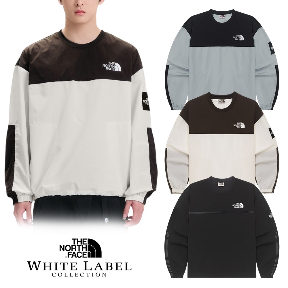 送料無料 THE NORTH FACE ALBANY CREWNECK WHITE LABEL ザノースフェイス ホワイトレーベル 韓国正規品 クルーネック 長袖 トレーナー スウェットシャツ ユニセ