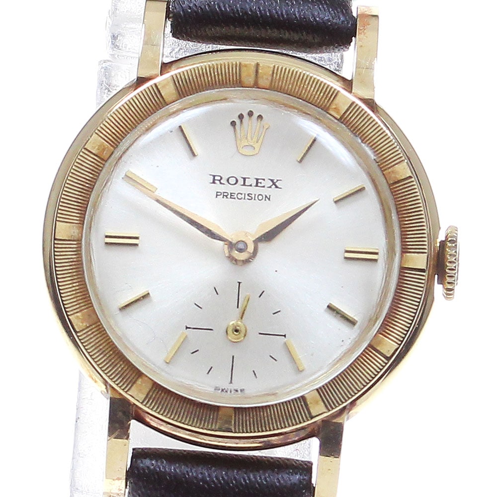 ロレックス ROLEX プレシジョン ヴィンテージ K4YG cal.1100 手巻き レディース _832541【中古】