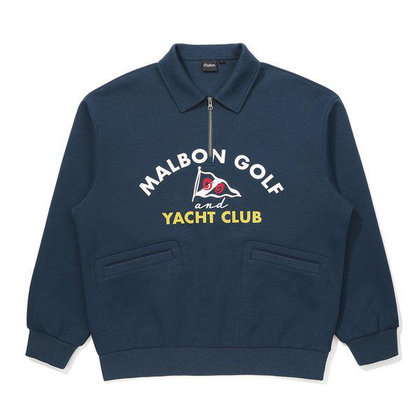 [マルボン公式] カラー型エアリーTシャツ NAVY (MAN)