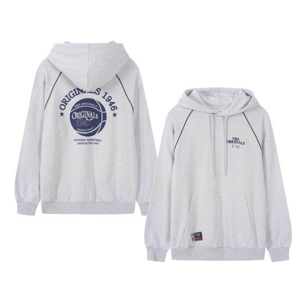 ORIGINALS46 ラグランフード付きTシャツ（メランジグレー）N254TH051P_s