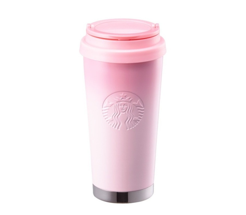 【韓国スタバタンブラー】Starbucks 韓国 SS エルマー グラデーション ピンク タンブラー 473ml