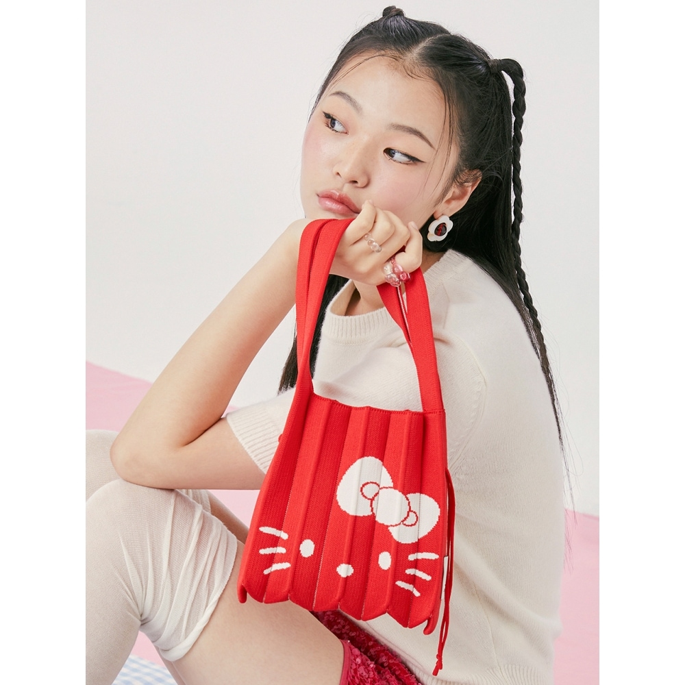 JOSEPH & STACEY ラッキープリーツニット S ハローキティ バルバドス レッド