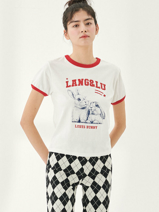 [LANG&LU] LUNEY BUNNY T-Shirts ★人気★ Amazon.com: Womens Looney Tunes Lola Bunny Standing Away