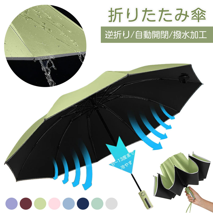 【晴れでも雨でもしっかり守る】 折りたたみ傘 晴雨兼用 自動開閉 逆折り 10本骨 雨傘 軽量 遮熱 メンズ レディース 折り畳み傘 傘 超撥水 uvカット 梅雨対策 台風対応 高強度グラスファイバー