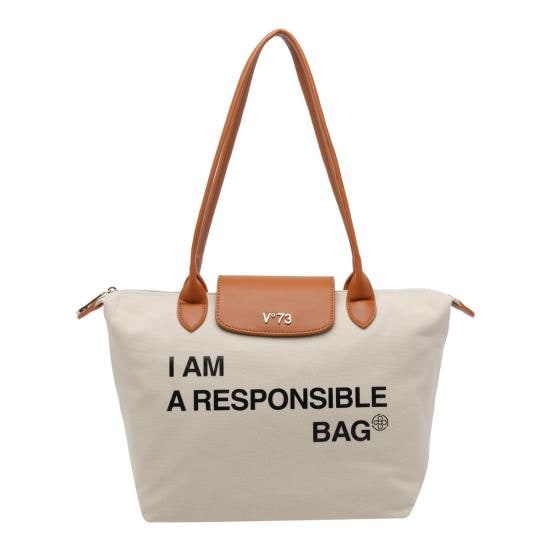 V73 Women Shoulder Bags 73BS9N001 OFF WHITE CUOIO White